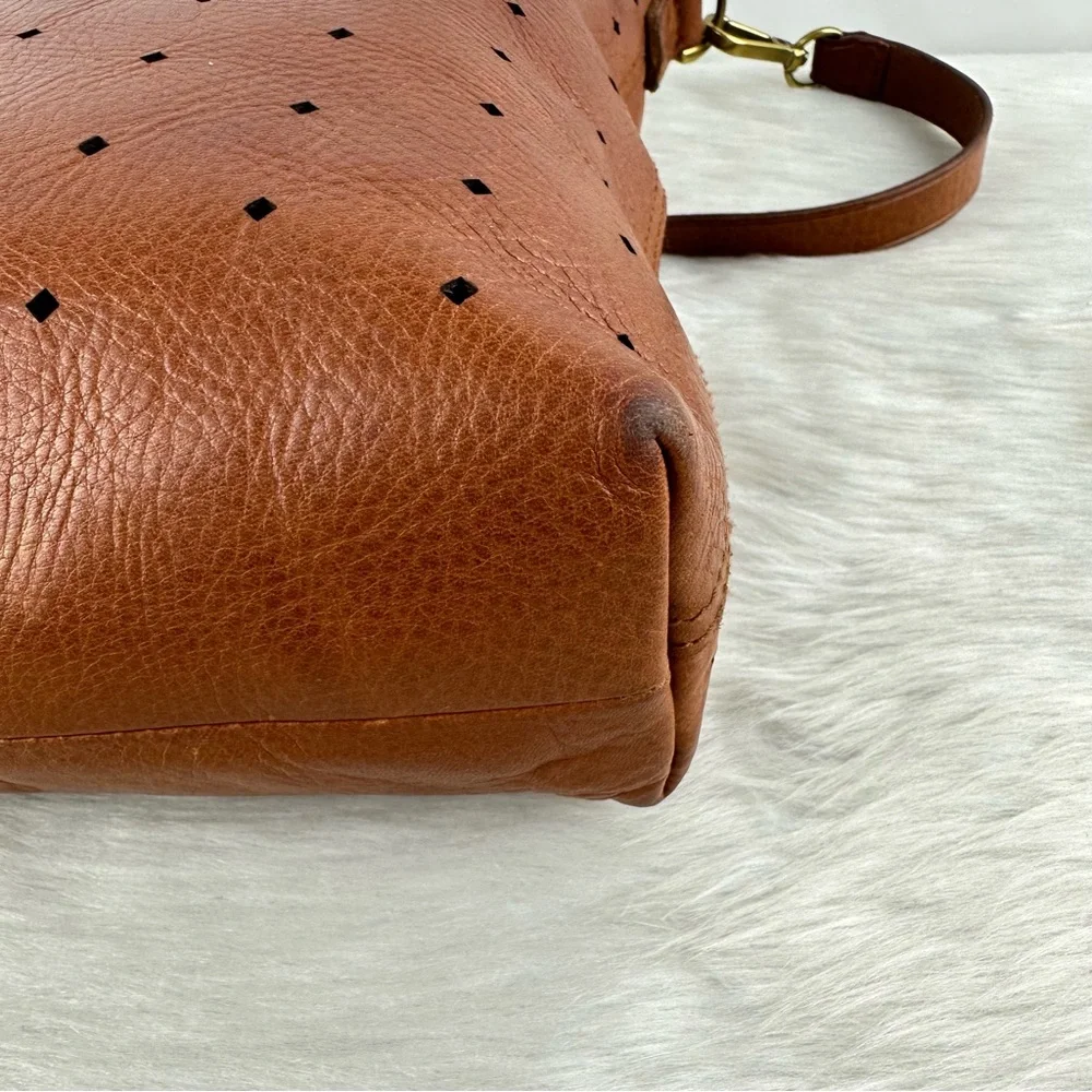 Madewell Brown Perforated Crossbody Bag - Picture 8 of 16